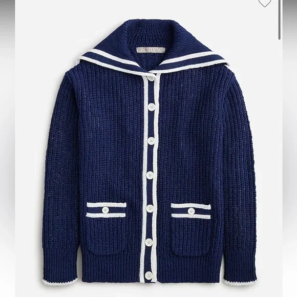 J Crew Textured sailor cardigan - Picture 2 of 7